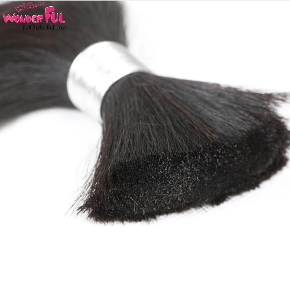 Прямые бразильские волосы Remy для плетения 1 пучок бесплатная доставка от 10 до 30