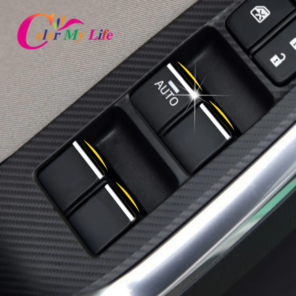 Цвет моя жизнь 7 шт./компл. ABS хромированная отделка для Mazda 3 6 CX5 CX 5 ATENZA Axela кнопки