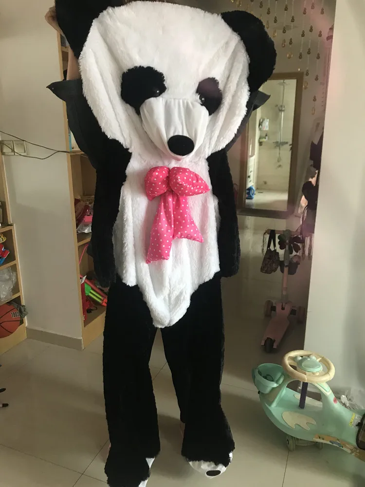 260 см из мягкого материала в китайском с гигантской пандой кожи мягкая игрушечная