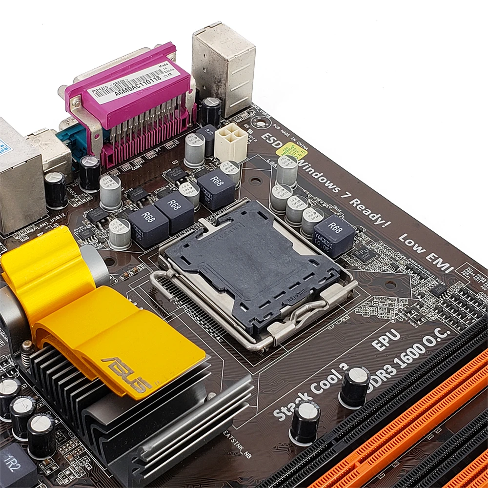 Материнская плата Asus P5P43TD для настольных ПК P43 с разъемом LGA 775 для Core 2 Duo DDR3 16G SATA2 ATX оригинальная б/у материнская плата