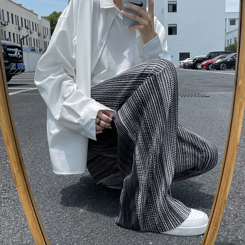 

Streetwear Pants Mens American Oversize Popular Man Design Pants High Street Draping Effect Cool Fairy Pants Loose Baggy Pants