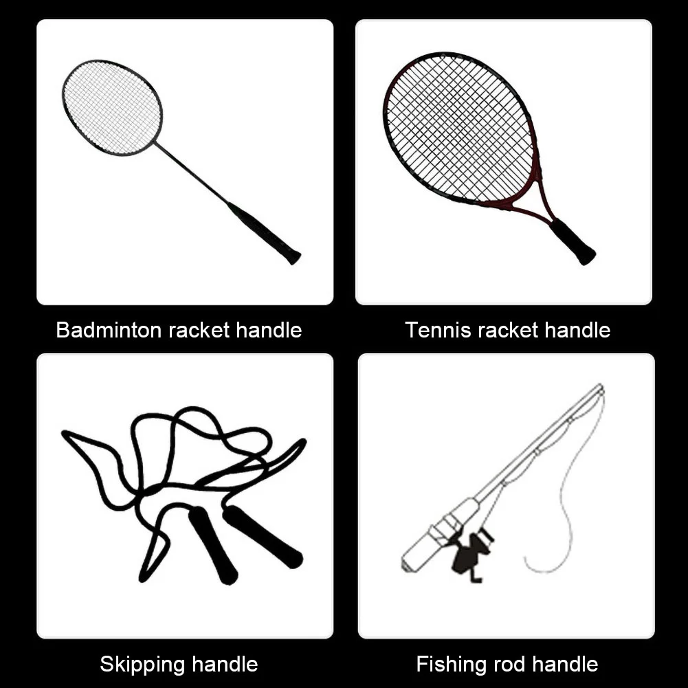 Противоскользящая мягкая впитывающая пот вязкая овергрип Теннисная ракетка для