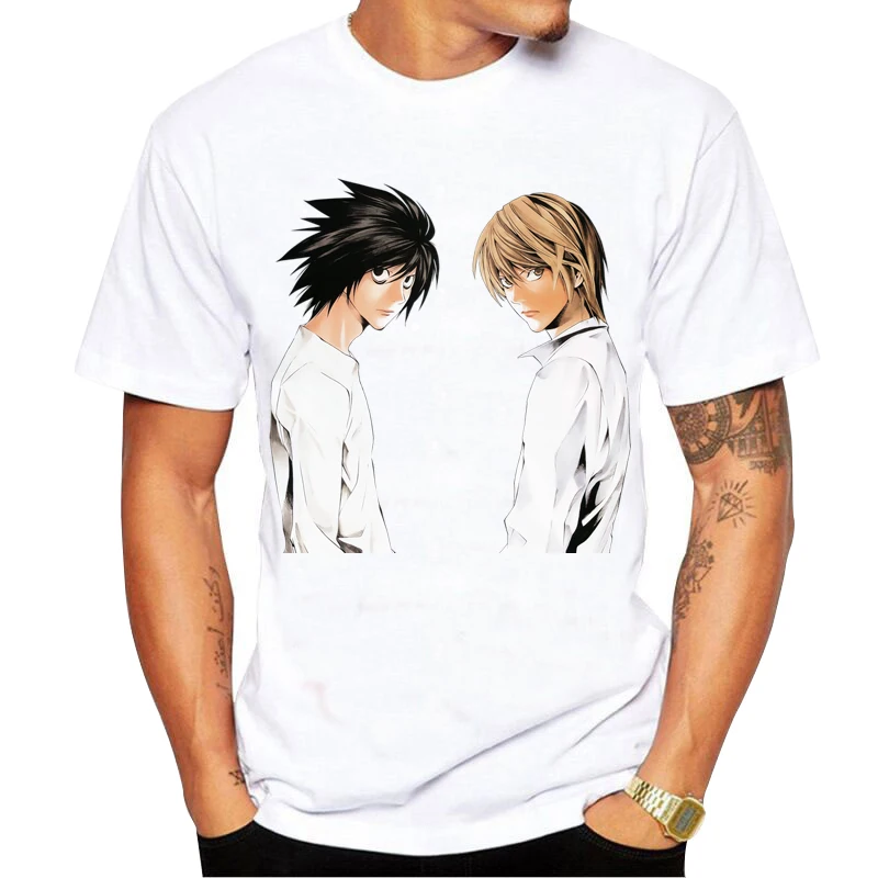 

Retro Summer Tops Death Note Misa Amane T Shirt For Men Short Sleeved Japan Anime Manga Tshirt T Tee