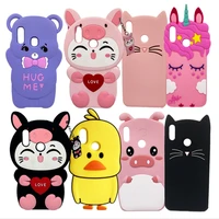 For Huawei Smart 2019 Case Silicon Cute Cartoon Back Cover For Funda Huawei Smart 2019 Case Cover POT-LX1 POT-LX3 Phone Case