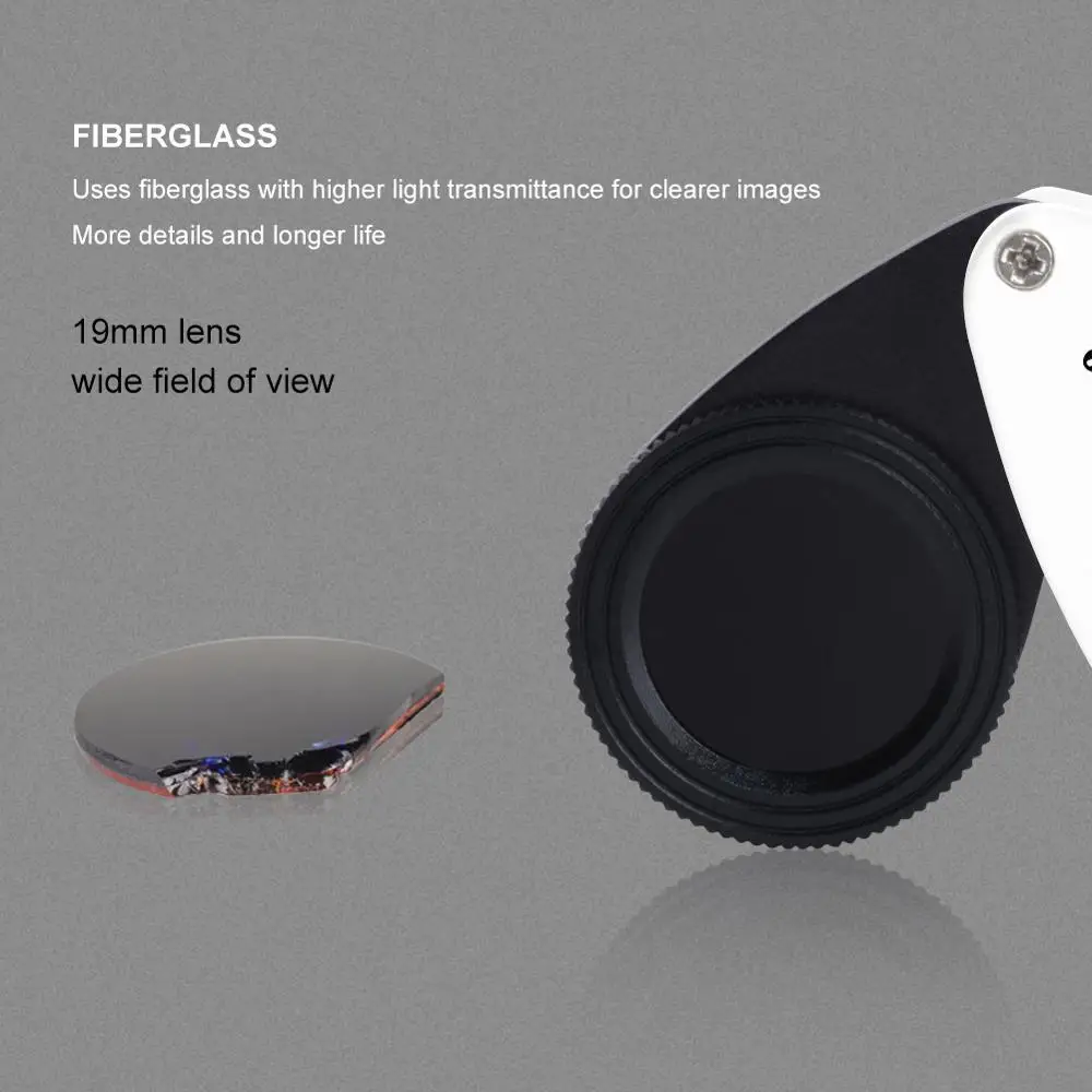 Складной фильтр жадеита yieryi идентификация изумруда тестер драгоценных камней