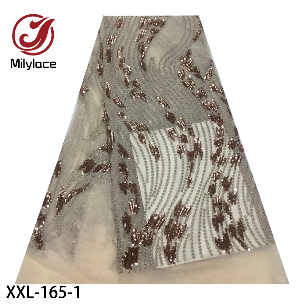 

2020 новейшая французская кружевная ткань с блестками, Высококачественная африканская кружевная ткань из тюля для свадебного платья