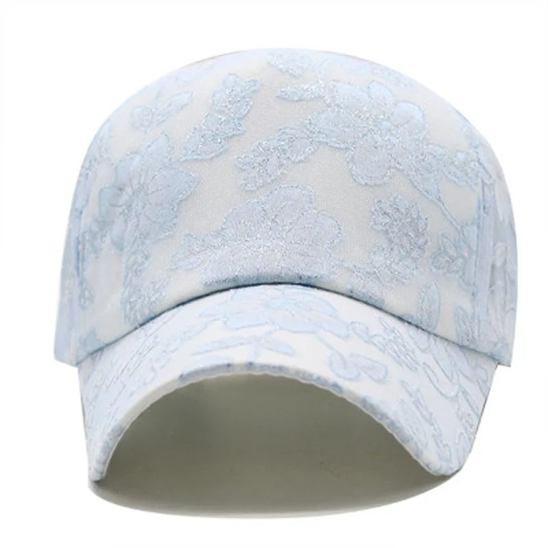 Hot Women's Baseball Cap Painting Embroidery Flower Girls Snapback Hats Woman Female Cap Mesh Summer Sun Hat