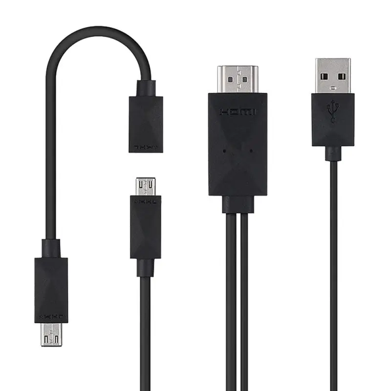 S4 S5 к HDMI Android Micro 5PIN + 11PIN Mhl видео адаптер 1080P MHL MicroUSB Hdmi Кабель адаптер|Переходники и