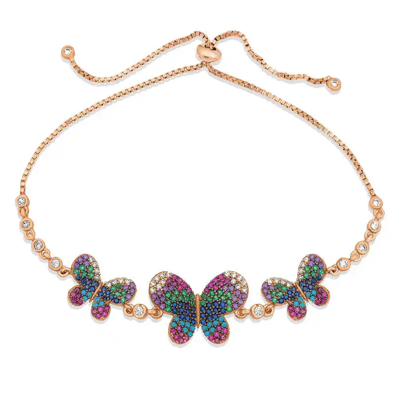 

Серебряная бабочка Лифт браслет