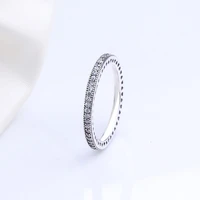 100 925 sterling silver pan ring new single row classic retro ring for women wedding party fashion jewelry