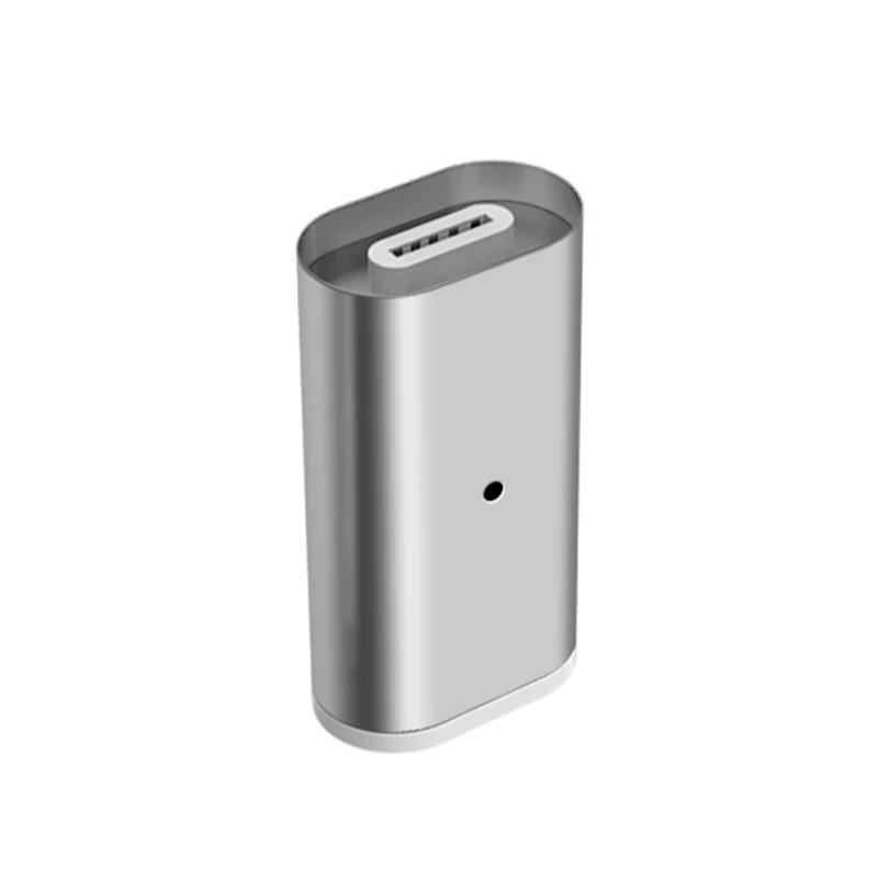 Silver Магнитный адаптер для быстрой зарядки для iPhone, Lightning, Android, type-C, разъем Micro USB 2,0, устройство с разъемом Micro USB C, кабель - Цвет: Silver