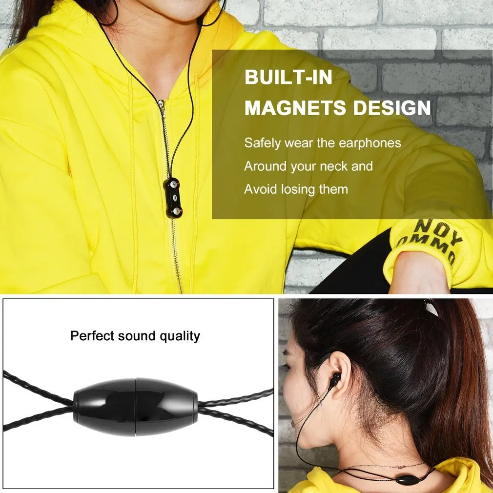 Leshp Dual Speaker Necklace Wireless 4.0 Stereo Sport Headset With Mic Magnetic Buckle Design Lossless Sound Quality | Электроника