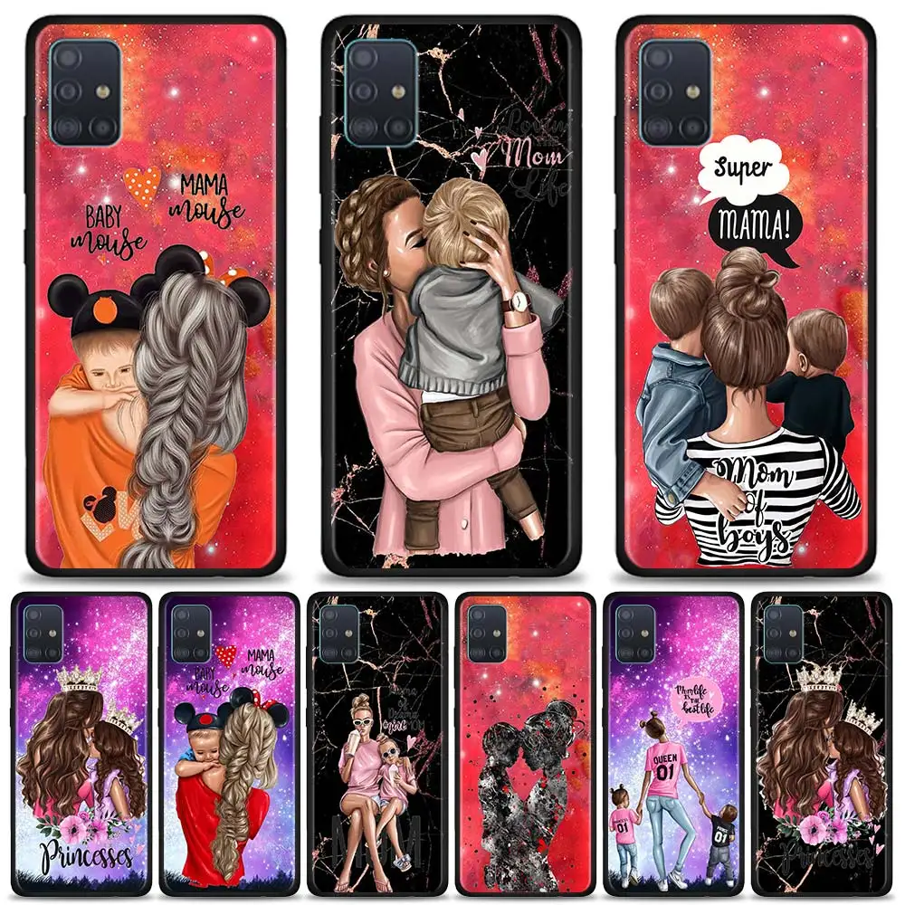

Shell For Samsung Galaxy A71 A42 A51 5G A91 A72 Super Mom Baby Woman Coque for SAMSUNG GALAXY A02s A21 A31 A41 Quantum Fundas