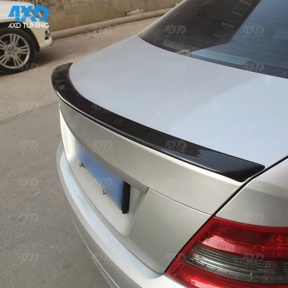 W204 Coupe спойлер из углеродного волокна AMG стиль для Mercedes C200 C220 задний бампер