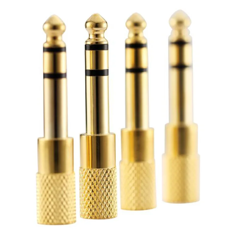 

1pc 6.5mm Male to 3.5mm Female Jack Plug Stereo Connector Headphone Amplifier Aux Microphone Speaker Converter