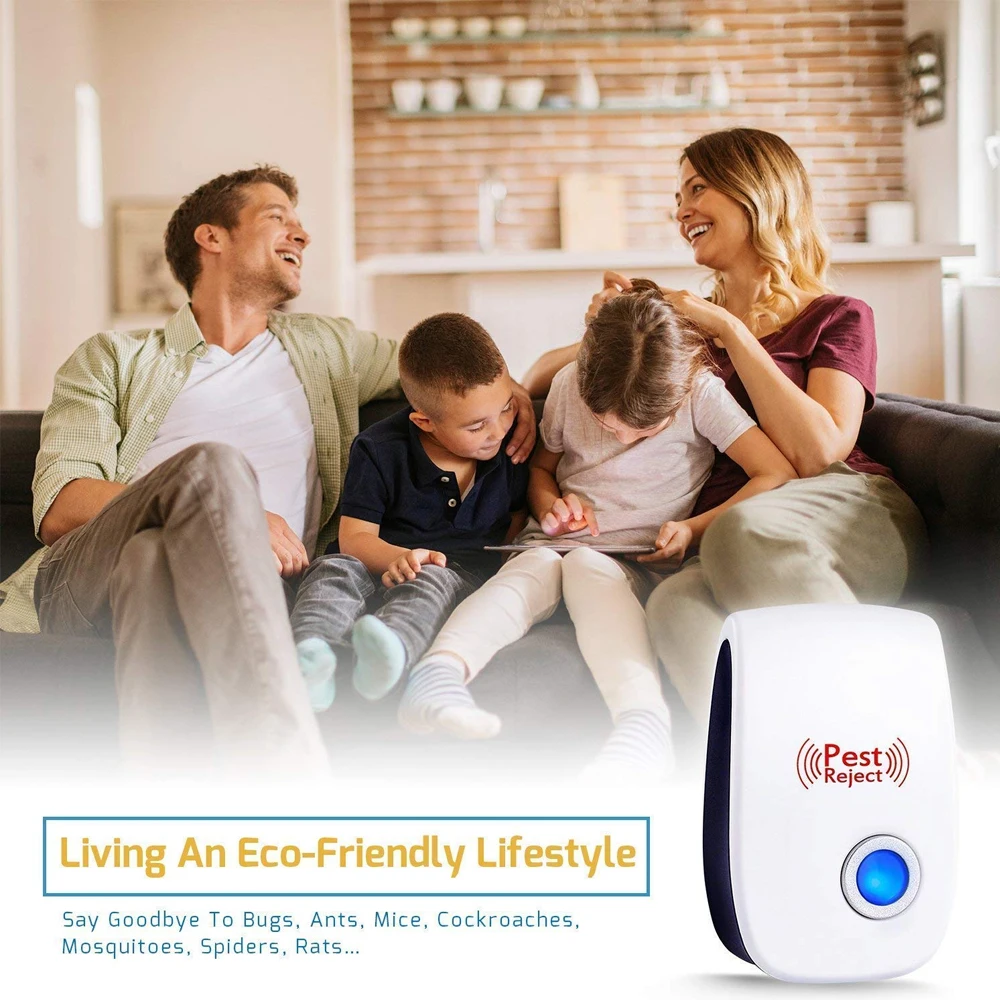 3pcs/pack Best Rodent Control Cockroach Mosquito Insect Killer Ultrasonic Pest Repeller EU/US Plug Electronic mosquito repellent | Дом и сад