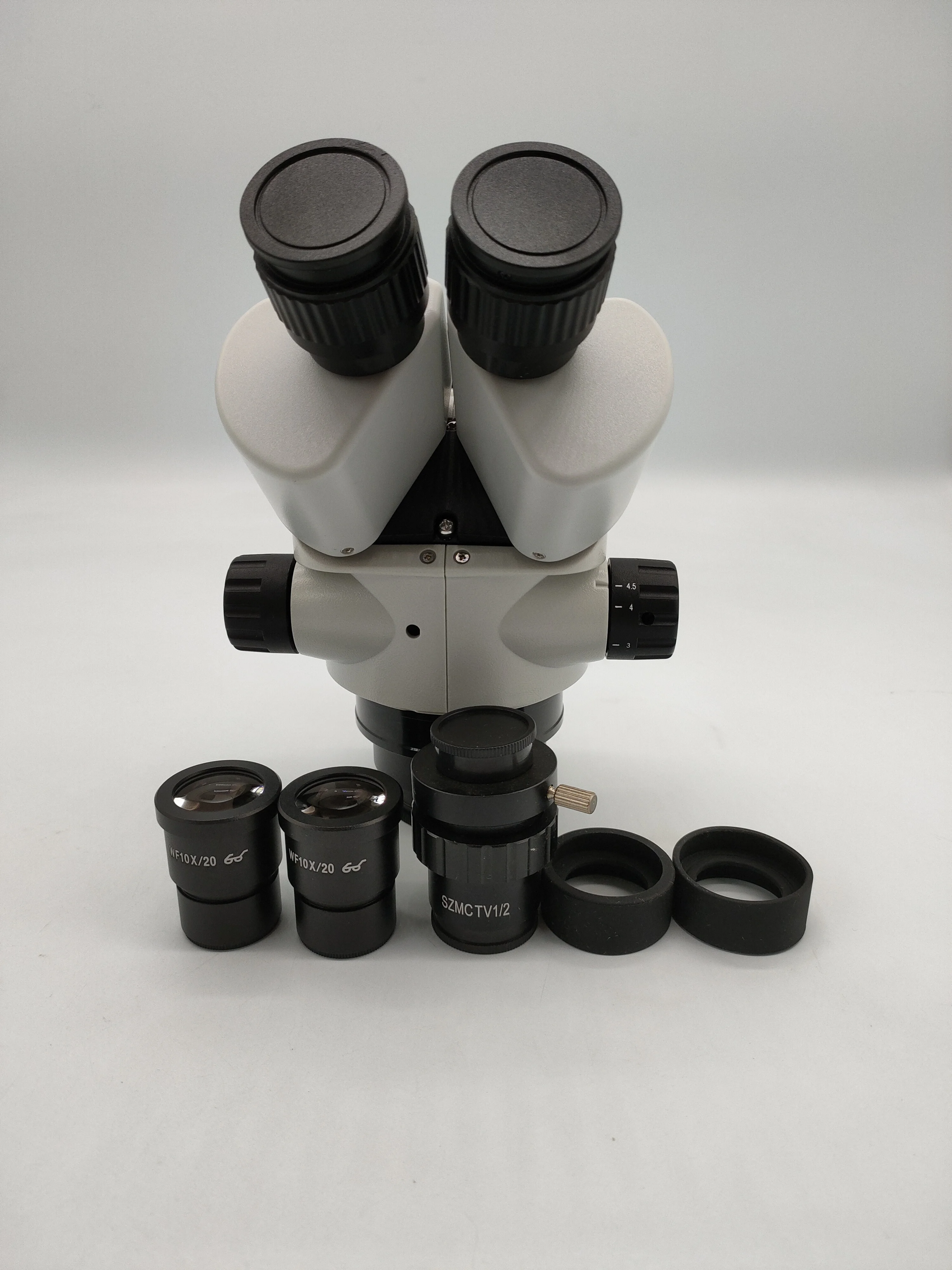 Scientific New Design 7X-45X/ 3.5X-45X /Simul-Focal Trinocular Cellphone repairing Microscope Zoom Stereo Head | Инструменты