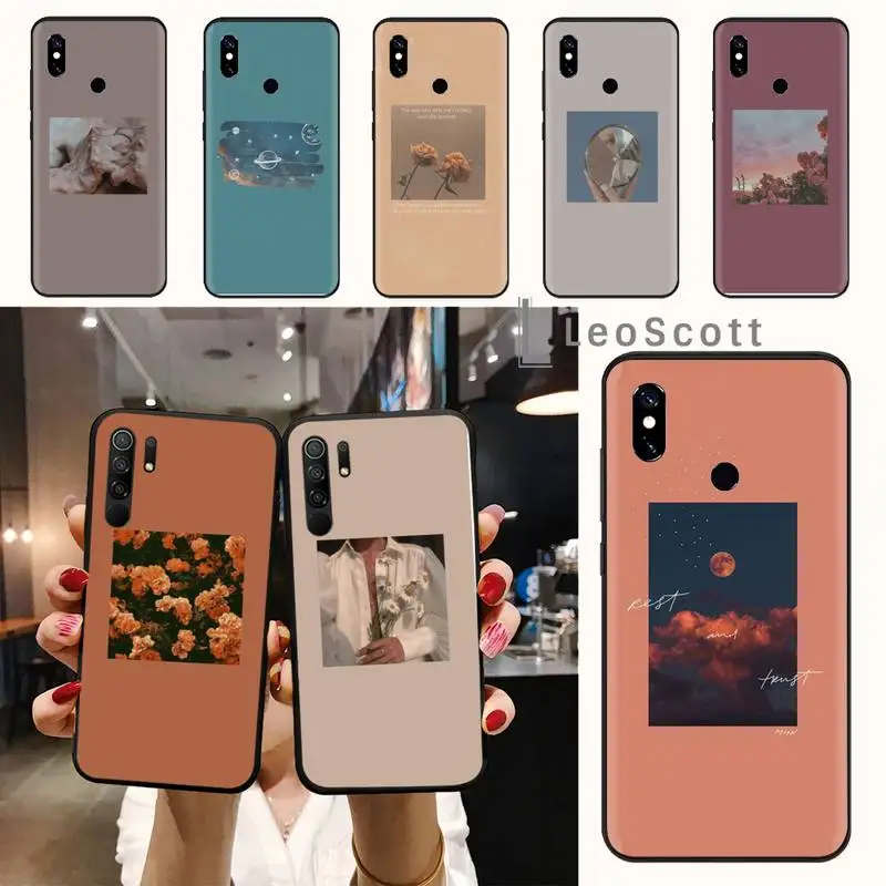 

Aesthetics flowers daisy pattern Phone Case For Xiaomi Redmi note 7 8 9 t max3 s 10 pro lite funda shell coque cover