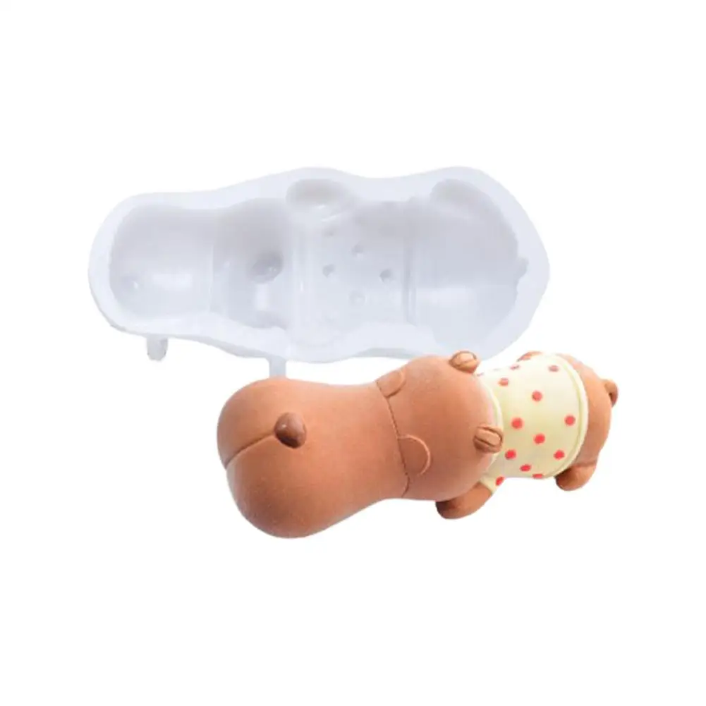 

Формы для мыла, силиконовая форма для изготовления шоколада, форма в виде животного 6 дюймов, форма в виде медведя для конфет, шоколада, смолы...