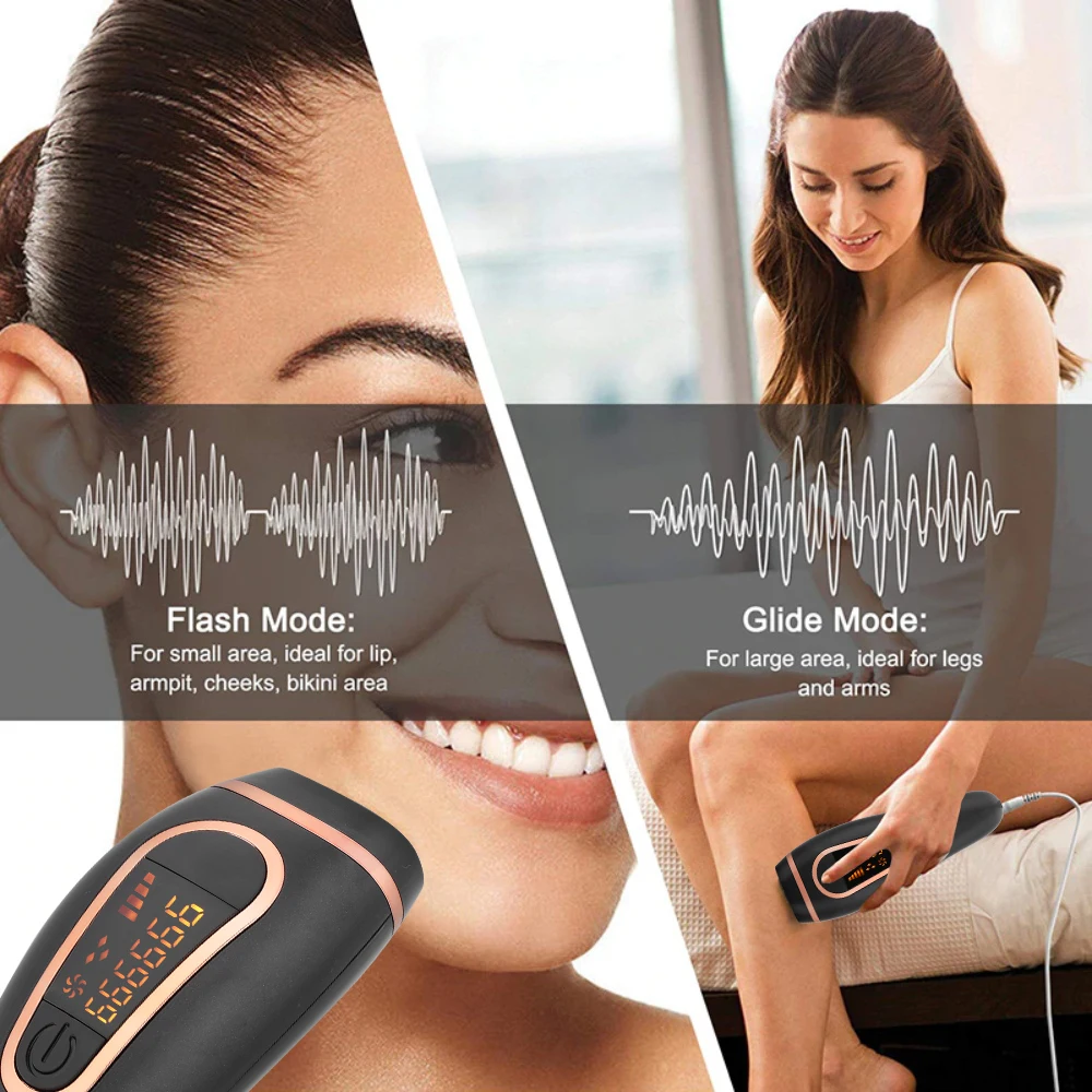 Женский лазерный эпилятор IPL лазер для удаления волос с ЖК дисплеем 999999