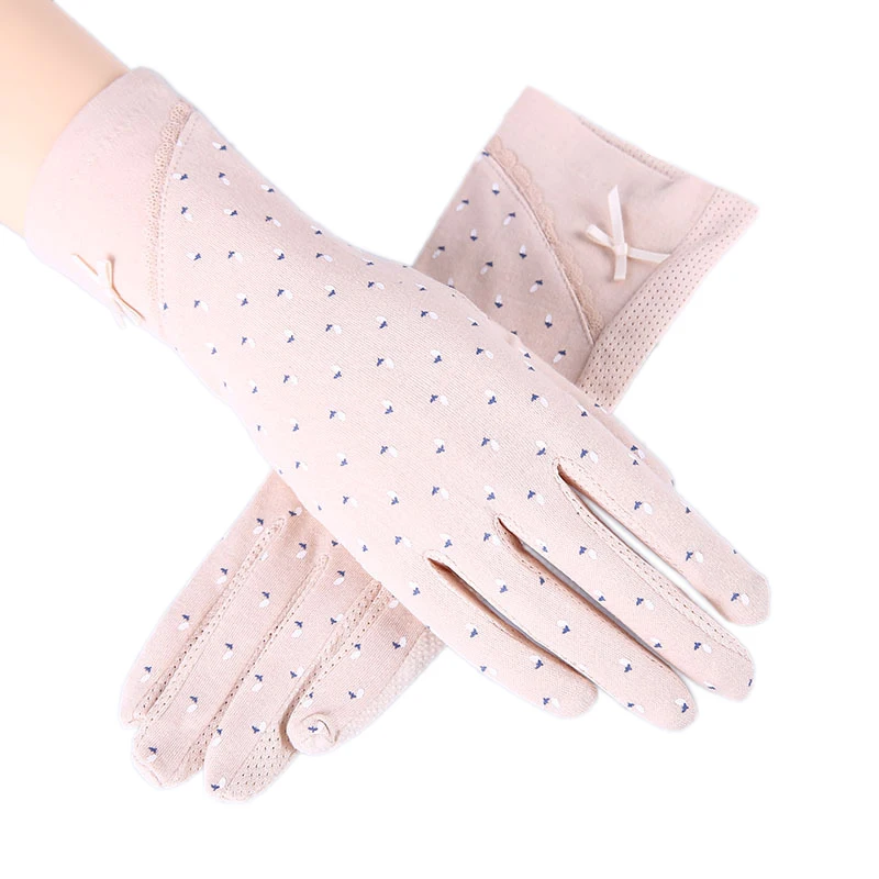 Женские солнцезащитные перчатки средней длины для вождения летние Нескользящие