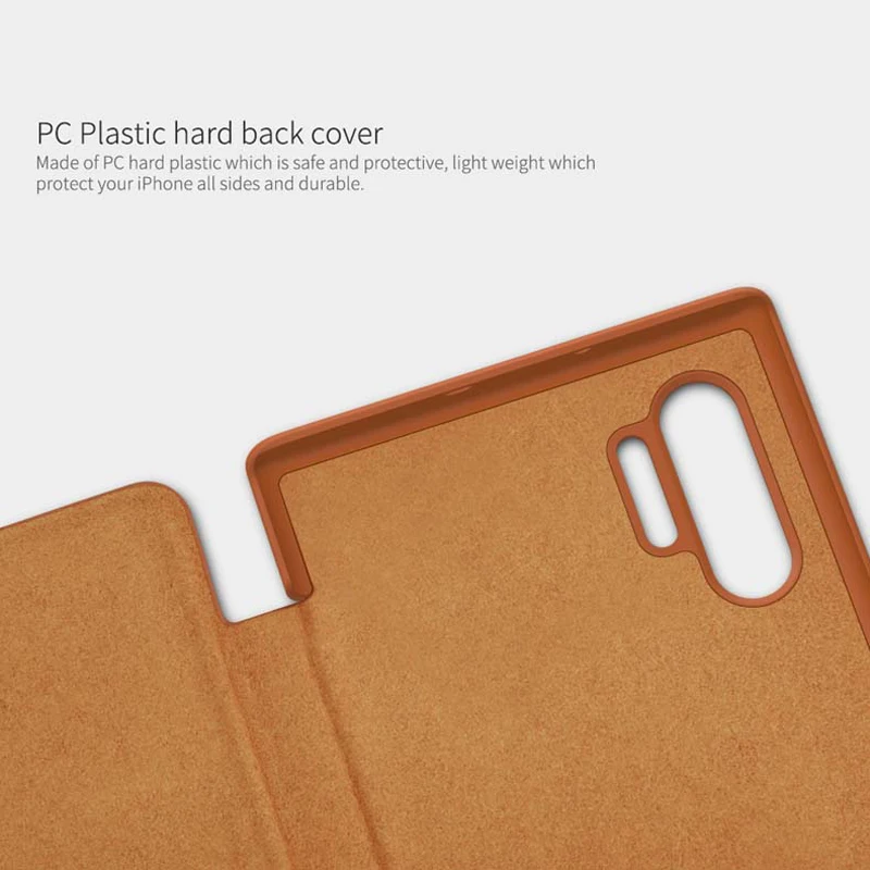 

Leather Case for Samsung Galaxy Note 10+ Plus 5G Nillkin Luruxy Vintage PU Leather Flip Cases for Samsung Galaxy Note 10 Plus