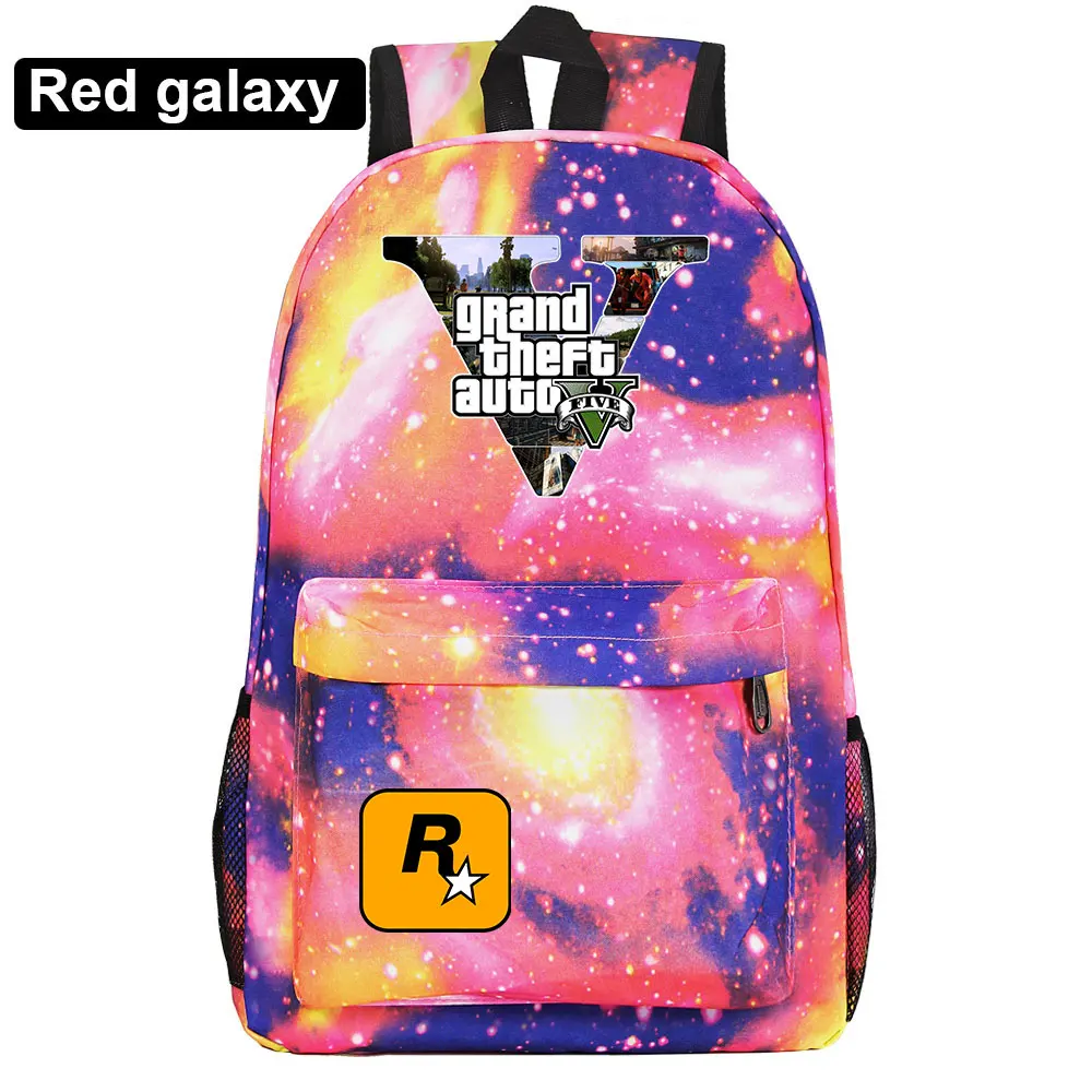 Подарочные игры с героями мультфильмов, GTA5, клетчатая школьная сумка ярких цветов для мальчиков и девочек, женский рюкзак, школьные сумки для подростков, холщовые мужские школьные рюкзаки