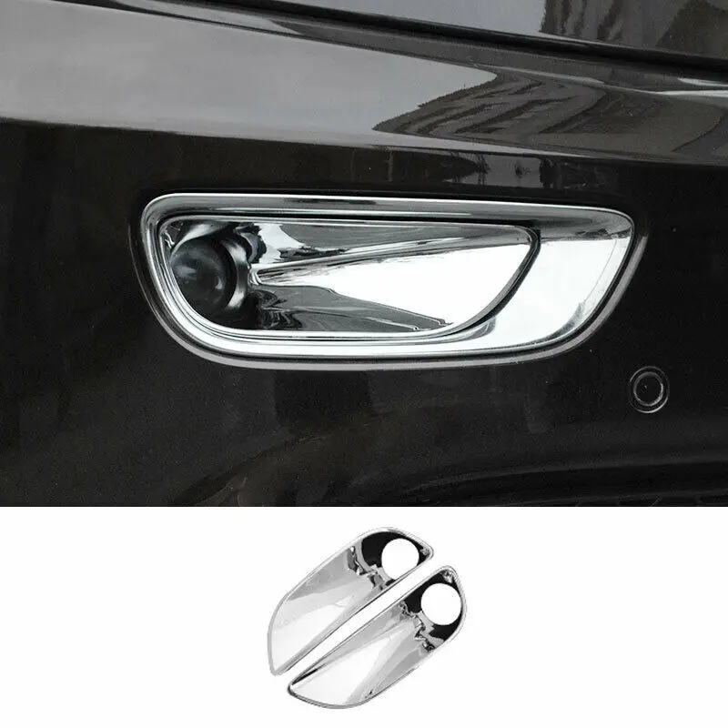 

For Jeep Grand Cherokee 2011-2020 Chrome Front Bumper Fog Light Lamp Cover Trim