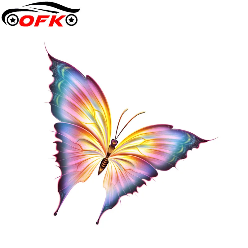 

Cool Interesting Flying Butterfly PVC Motorcycle Car Sticker 10.7CM*11.2CM