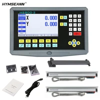 lathe milling 9 language 2 axis lcd dro digital readout ac220v110v and 2 pieces 50 1000mm linear scale encoder grating ruler