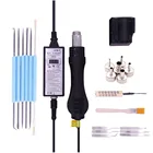 Высококачественная Портативная паяльная станция 220 В BGA, воздуходувка горячего воздуха, тепловая пушка 8858, лучшая ручная пушка горячего воздуха, 6 насадок