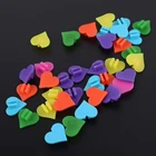 1 пакета (ов) Подсветка для колес велосипеда, украшенных бисером красочный в форме сердца, Детский Велосипед колесный зажим 62KF