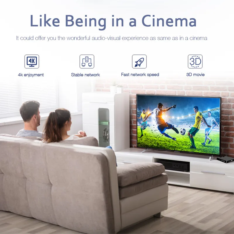 ТВ-приставка Beelink W95 Android 7 1 2 Гб RAM 4K Amlogic S905W четырехъядерный 4G WiFi H.265 30fps VP9