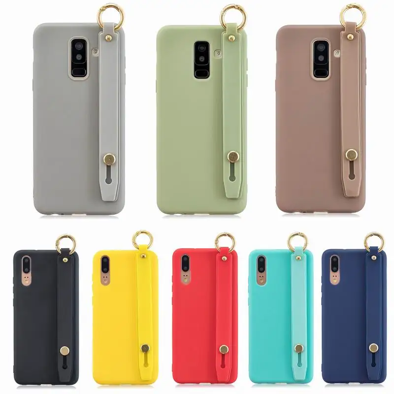 Ремешок на запястье мягкий чехол из ТПУ с принтом &quotдля samsung Galaxy A6 плюс A9 A7 2018 Note 8 9