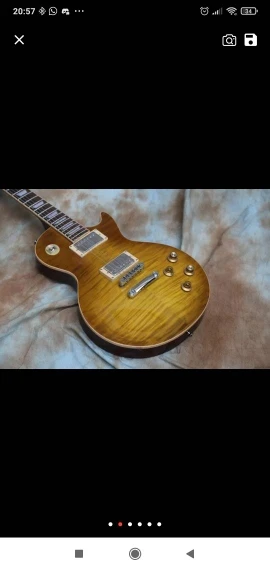 

Customized high-quality electric guitar, top maple flame.