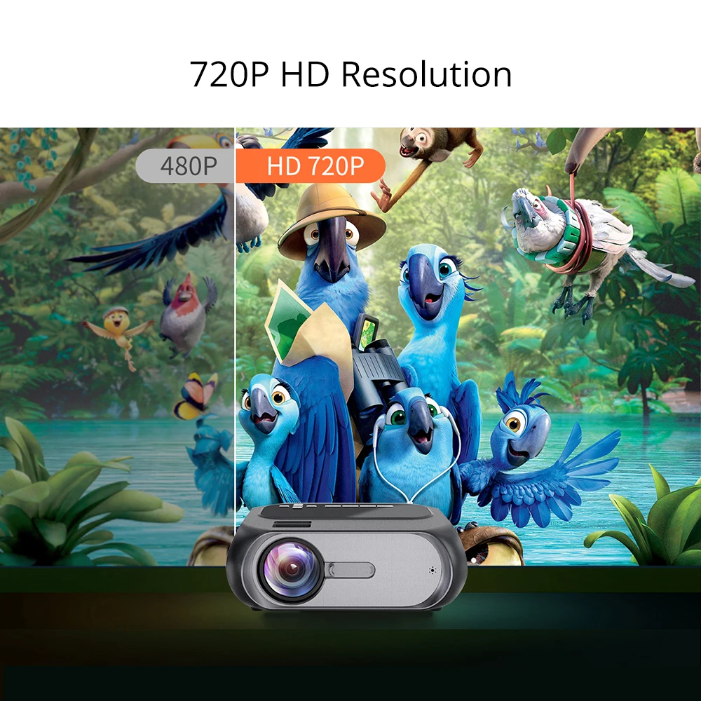 Touyinger T8 Мини светодиодный проектор HD 720P видео бренд beamer Miracast Airplay DLNA беспроводной