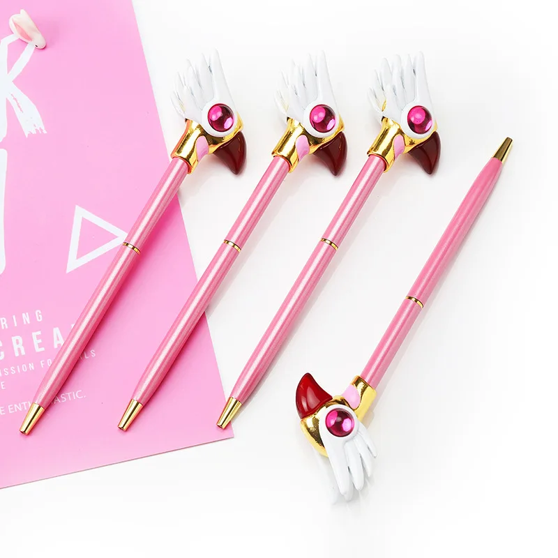 Гелевая ручка с рисунком из аниме карты 0 5 мм металлическая волшебная шариковая