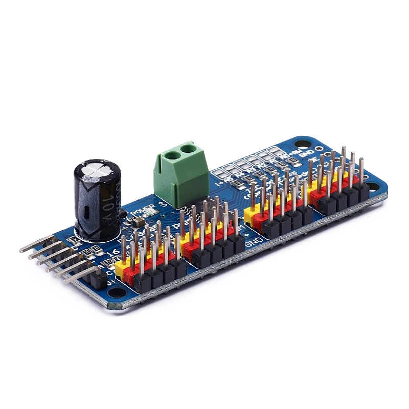 16-канальный 12-битный PWM-серводвигатель PCA9685 модуль I2C робот | Электронные
