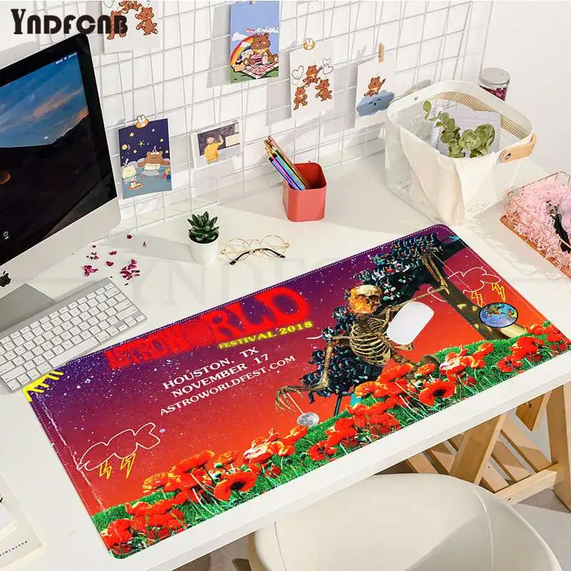 

Travis scott astroworld Keyboards Mat Rubber Gaming mousepad Desk Mat Size for CSGO Game Player Desktop PC Computer Laptop