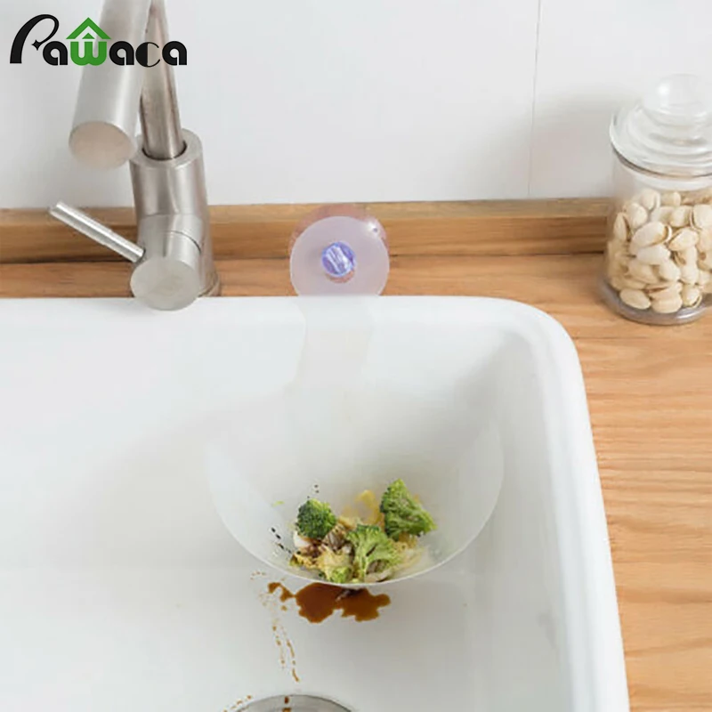 Foldable Filter Simple Sink Stopper Self-standing Drain Sink Anti-blocking Filter Device Draining Water Cleaning Kitchen Bath