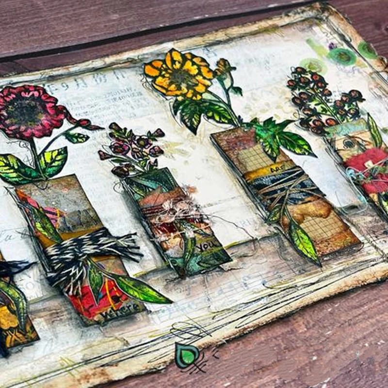 

Dried Flowers Metal Cutting Dies & Stamps Scrapbook Dariy Decoration Stencil Embossing Template DIY Greeting Card Handmade