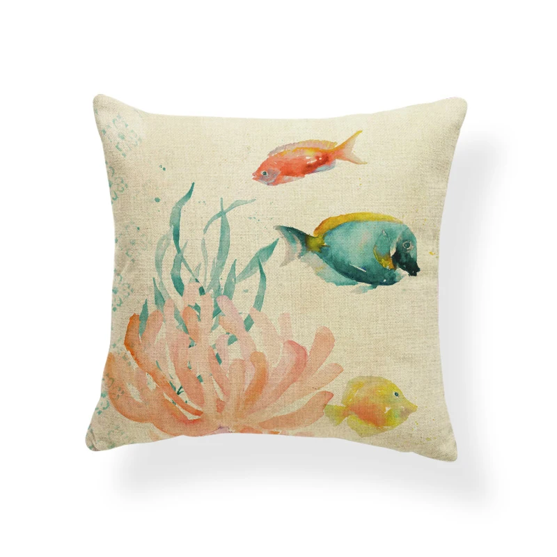 Милая забавная наволочка Зеленая Черепаха компас КИТ мультяшная украшение для