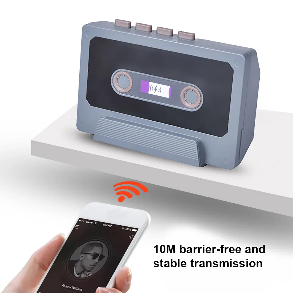 Винтажный Портативный перезаряжаемый беспроводной Bluetooth динамик с поддержкой FM