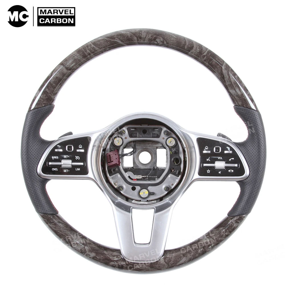 

Рулевое колесо из углеродного волокна для Mercedes Benz W177 W205 S205 W213 W222 C257 X166 A C E G S Class CLS