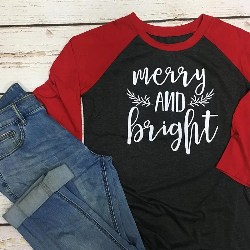 

Веселая и яркая футболка, Зимние Топы с длинным рукавом, Рождественская рубашка, праздничная футболка на Рождество 2020, Винтажная Футболка