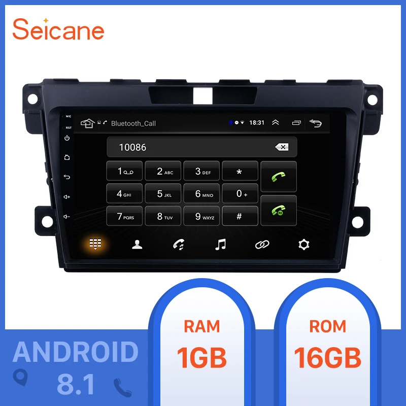 Seicane 2Din 9 дюймов Android 8 1 Автомобильная магнитола для MAZDA CX-7 2007 2008 2009 2010 2011 2012-2014 GPS 2din