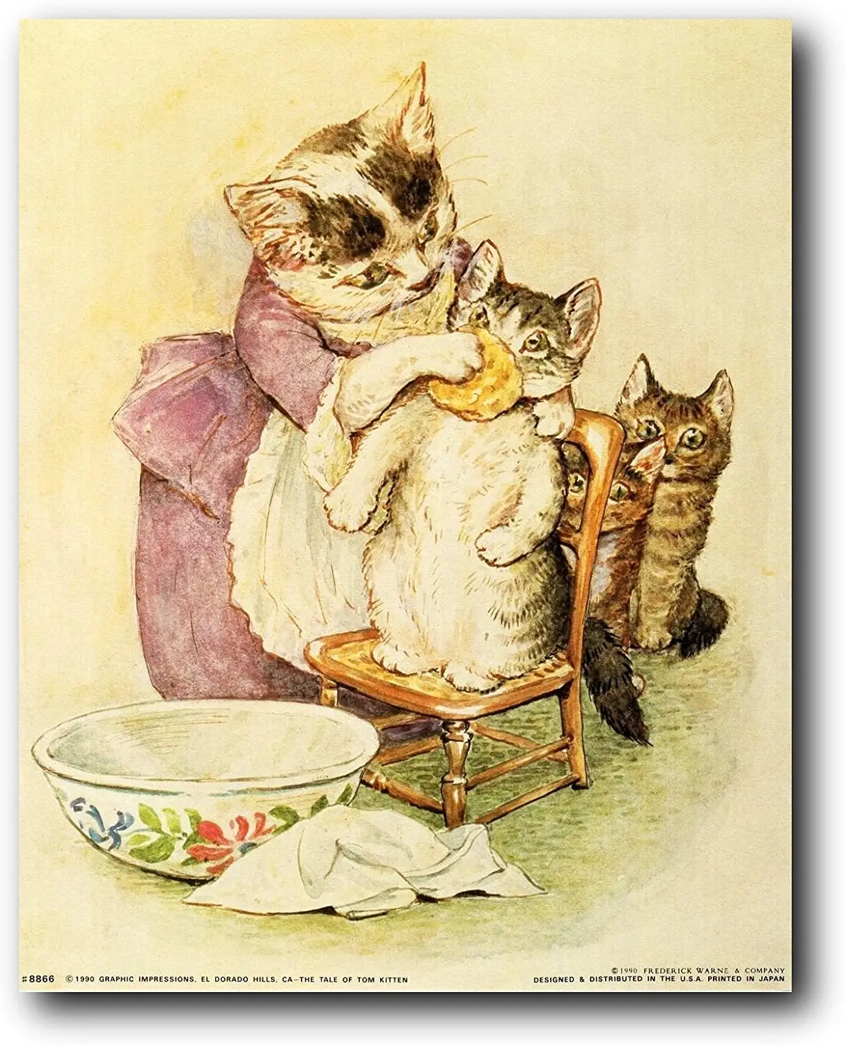 Сказка о том котенке Беатрикс Поттер детская комната Художественный печатный