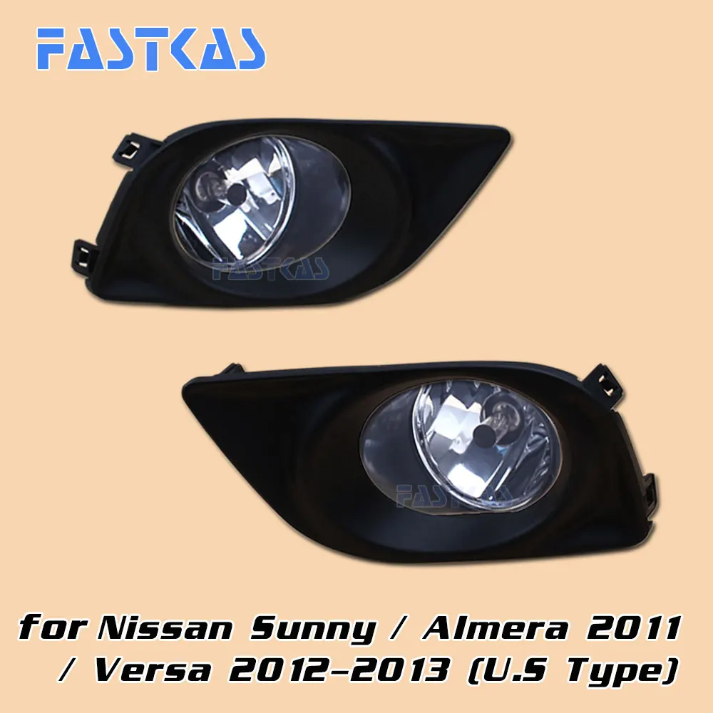 12v 55W Противотуманные фары Дневные Фары Светильник в сборе для Nissan Sunny/ Almera 2011 / Versa