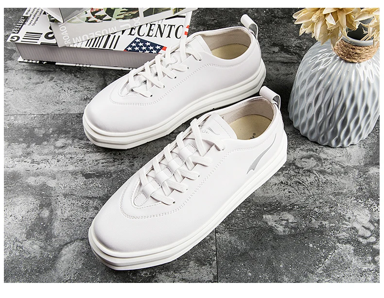 ONEMIX 2019 Новые Ботинки Мужчины Кружева Кожа Дышащий Легкий Белый Скейтбординг