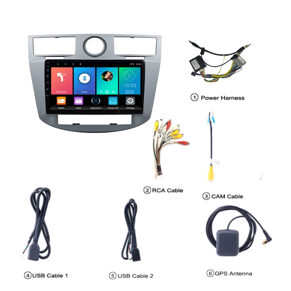 Автомобильный мультимедийный плеер 2 Din на Android с радио GPS-навигацией для Chrysler Sebring